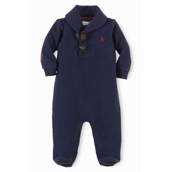 Ralph Lauren Other - Polo Ralph Lauren Baby Boys Red Blue Striped Cotton Coverall